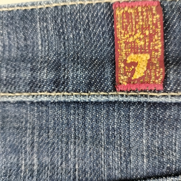 7 For All Mankind Straight Leg Low Rise Dark Wash Sz. 26 EUC - Picture 10 of 16